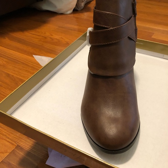 Thalia Sodi Ankle Booties in Brown - Picture 4 of 5